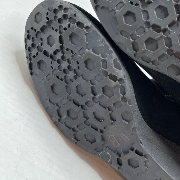 Pajar Wedge Suede Ankle Boots Black Contrast Stitch Shearling Lined Zipper‎ 8.5 - Picture 15 of 15